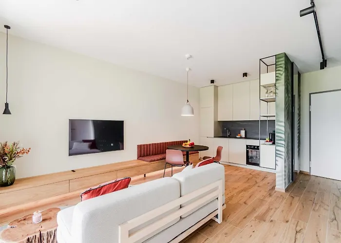 Апартаменты Chic With Sauna - One Bedroom With Balcony *